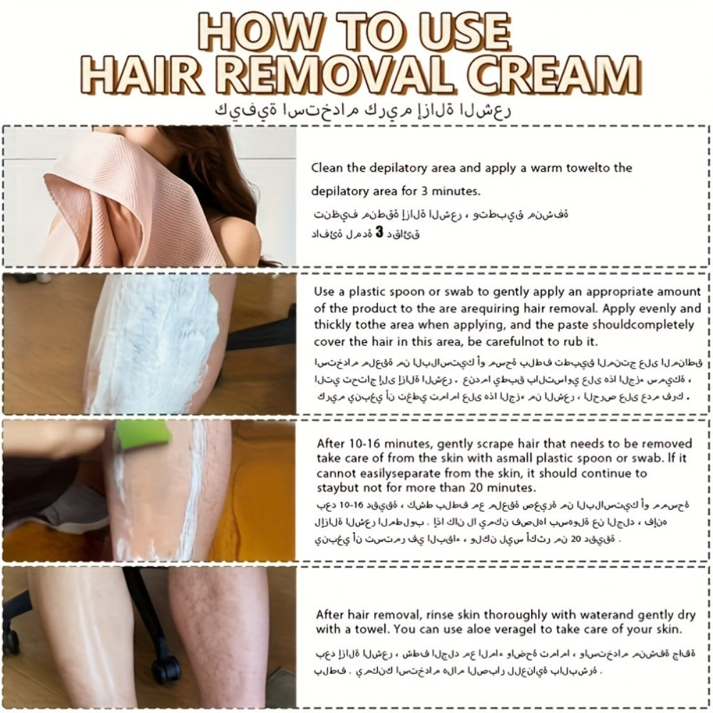 Hair Removal Cream Sensitive Skin 5 Minute Gentle Depilatory Gel 150g - Body Chest Back Private Parts Hair Removal for Men and Women Painless Smooth Unisex Safe Formula