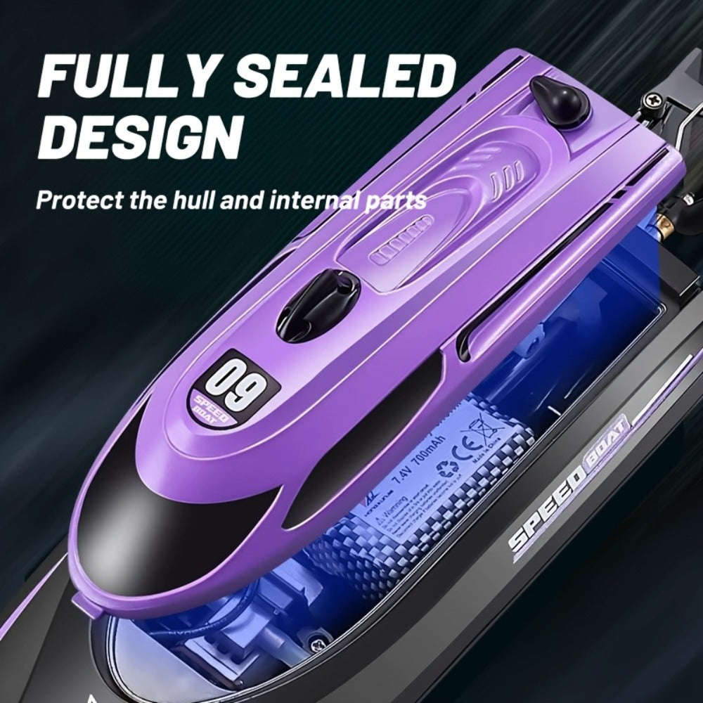 25 km/h RC Speedboat with Self-Righting and Night Light