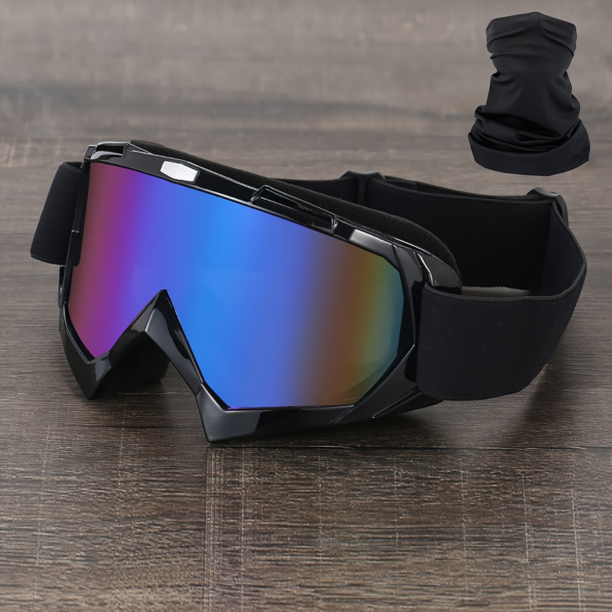 Ski Goggles with Headband – Mirror Coating Polycarbonate Lens, TPU Frame, Adjustable Thick Foam Pad, Anti-Fog Snow Goggles for Adults, 30+ Color Options for Skiing & Snowboarding