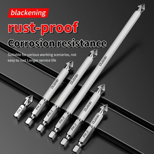 Magnetic Phillips Screwdriver Bit Set, 6-Piece with 25–150 mm Lengths