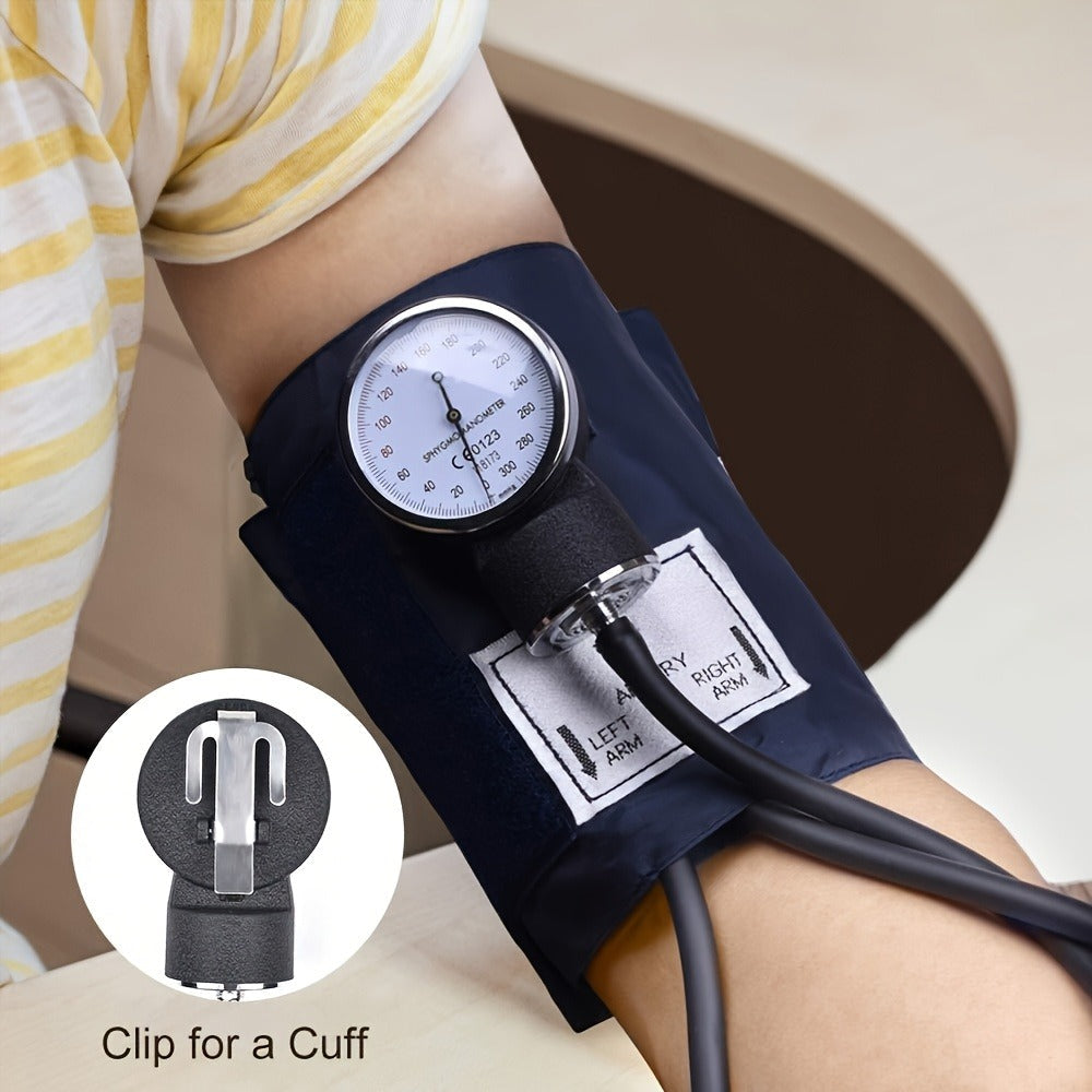 Aneroid Sphygmomanometer with Stethoscope Kit - Professional Manual Blood Pressure Monitor, Adult BP Cuff 10"-16", Aluminum Alloy Gauge 300mmHg ±3mmHg Accuracy, Carrying Case Included, No Battery Needed