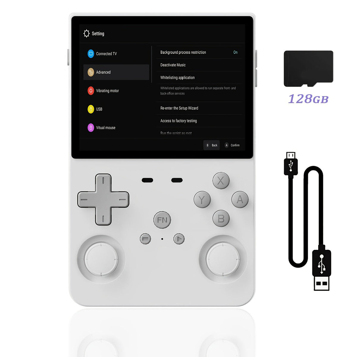Linux Open Source Handheld Game Console L35 – 3.5 Inch IPS HD Display, Classic Emulators, Ultra-Long Battery Life, Multiple Setup Support, 64GB/128GB Storage, Perfect Holiday & Birthday Gift for Gamers