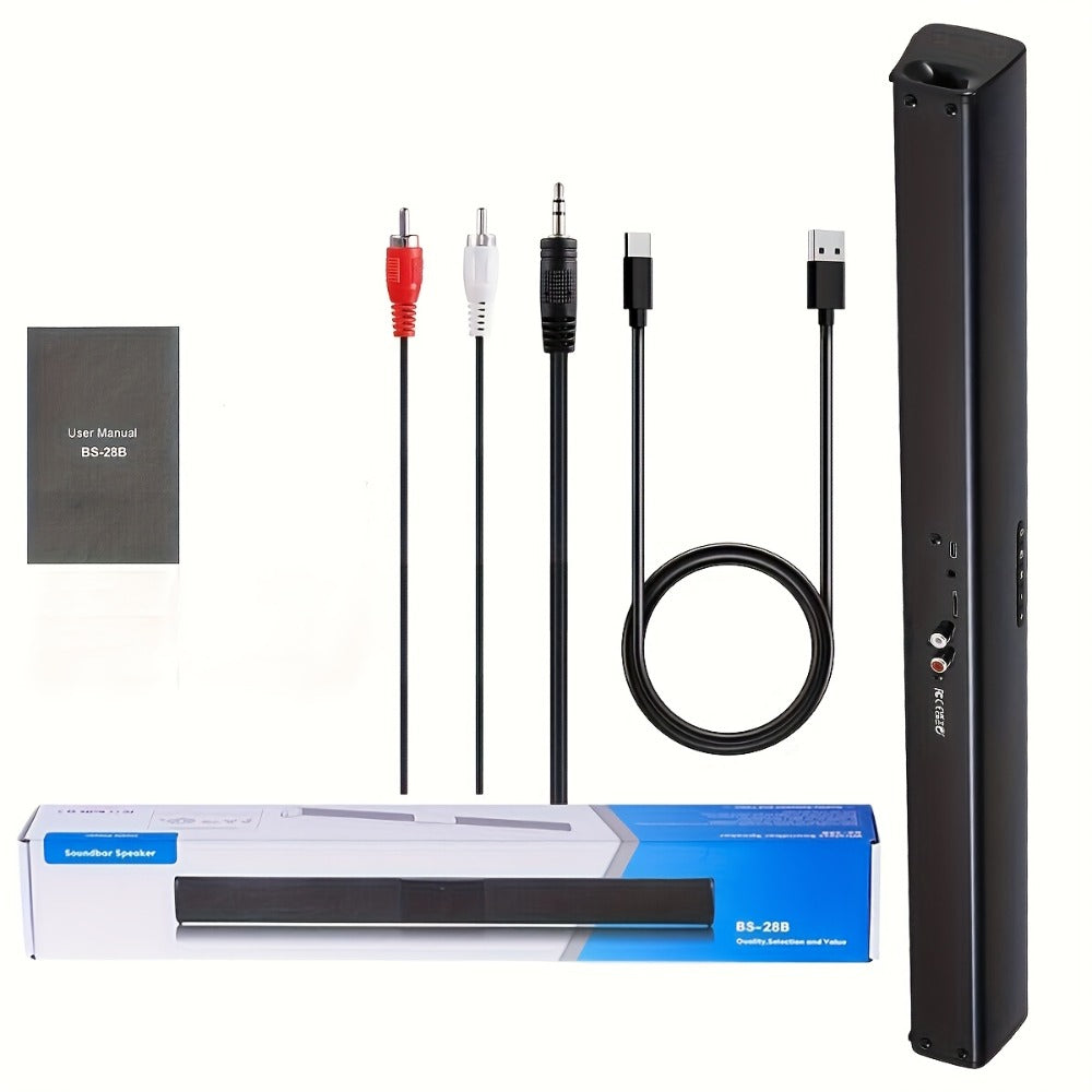 5.1 Surround Sound Soundbar for Smart TV – 21.7" Wireless Bluetooth 5.0 Home Theater Speaker System, 4 Speakers, Subwoofer, Remote Control, 6 EQ Modes, Works with PC, Projector, Laptop, DVD Player