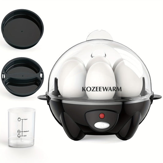 Electric Egg Cooker with Auto Shut-Off, Single or Double Layer in Four Colors