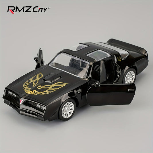 Pontiac Firebird Die-Cast Toy Car, 1:36 Scale with Pull-Back Action
