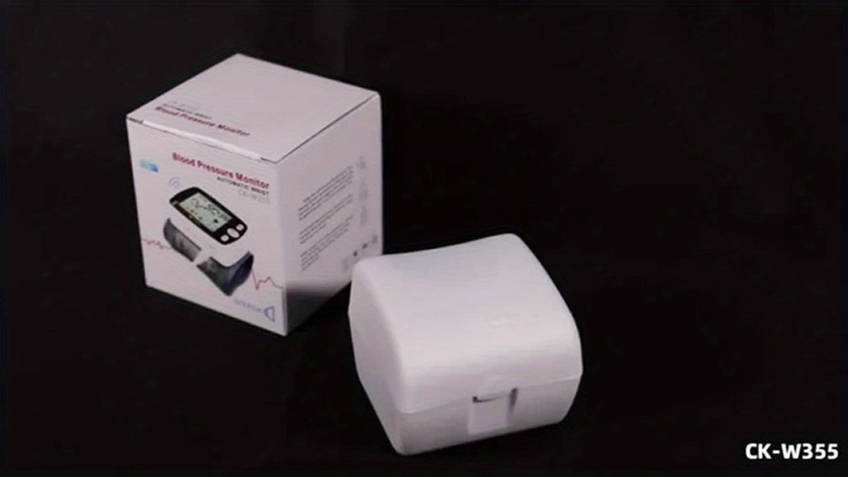 Blood Pressure Monitor Wrist & Forehead Thermometer 2-in-1 Set, Rechargeable with 2x99 Memory, Large LCD, Voice Broadcast, Adjustable Cuff