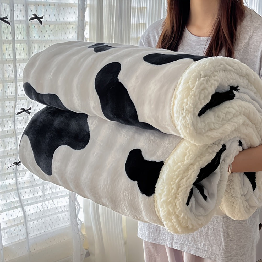 400-450gsm Heavyweight Flannel Blanket – Thick Warm Woven Throw for Bed, Sofa & Bedroom, Machine Washable, 16 Patterns, 4 Sizes
