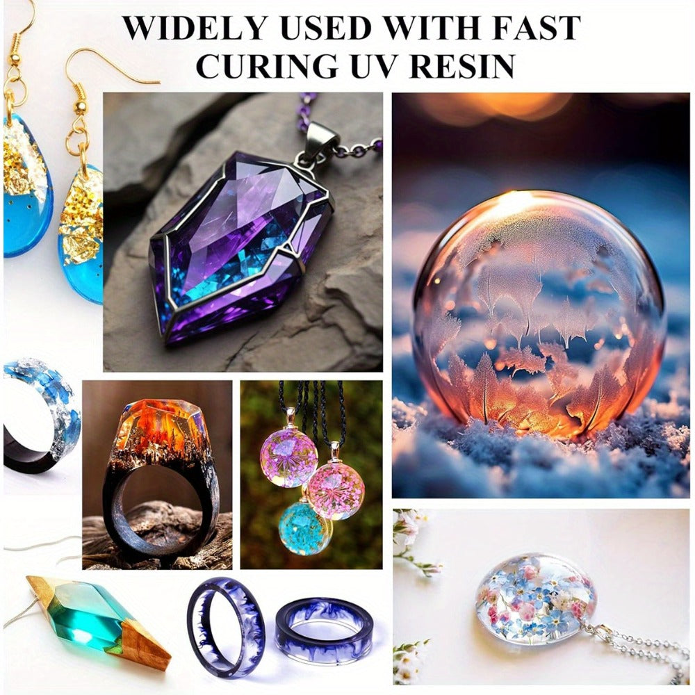 Clear UV Resin for Jewelry and Crafts, 500g or Two 500g Packs