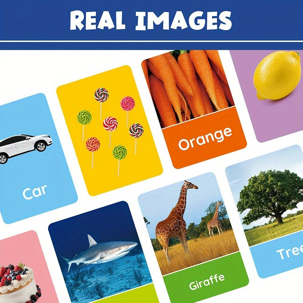 Toddler Flashcards 84 Double-Sided Cards 168 Pictures – 8 Categories ABC Letters Numbers Animals Shapes Colors Food Vehicles, Baby Learning Flash Cards for Kids Ages 1 2 3 4 Preschool Kindergarten Gift