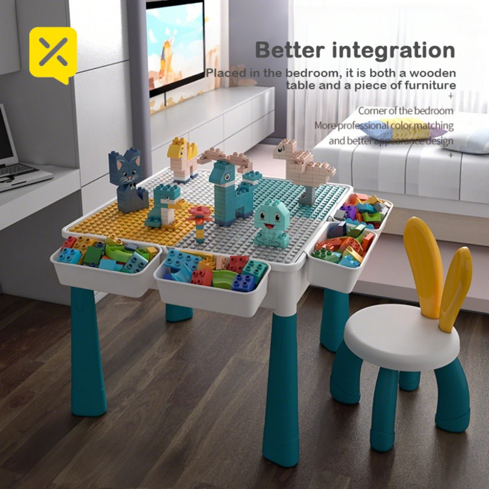 Kids Building Block Activity Table, Include Blocks or New Style 2