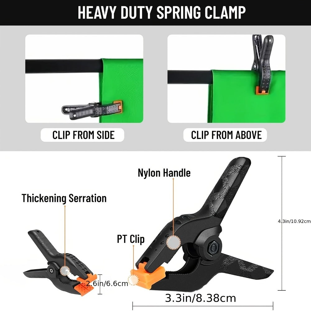 Green Screen Backdrop with Stand Kit 10x10Ft Chroma Key Background 7.5x10Ft Portable Stand with Carrying Bag 4 Clamps for Photoshoot Portraits Party Video Recording Streaming