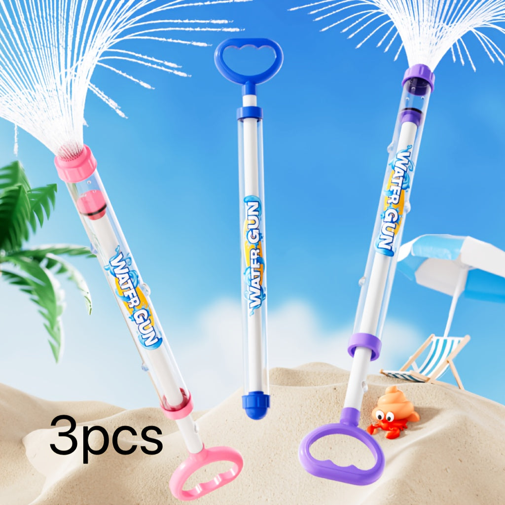 Firework-Shaped Water Gun Set, 3- or 6-Pack for Outdoor Water Play