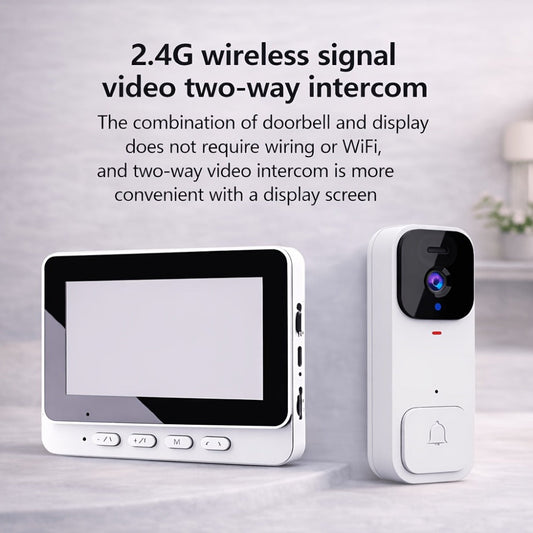 Wireless Video Doorbell with Motion Detection, Two-Way Audio & Local Storage
