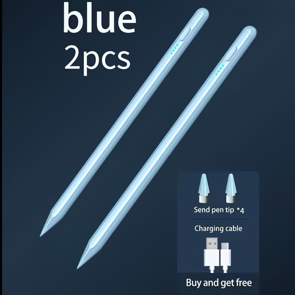 Stylus Pen for iPad & Android Tablets – Palm Rejection, Tilt Sensor, USB-C Charging, Compatible with iPad 6/7/8/9/10, Pro 11"/12.9"/M4, Air 3/4/5/6, Mini 5/6, All Android Tablets (Multi-Color)