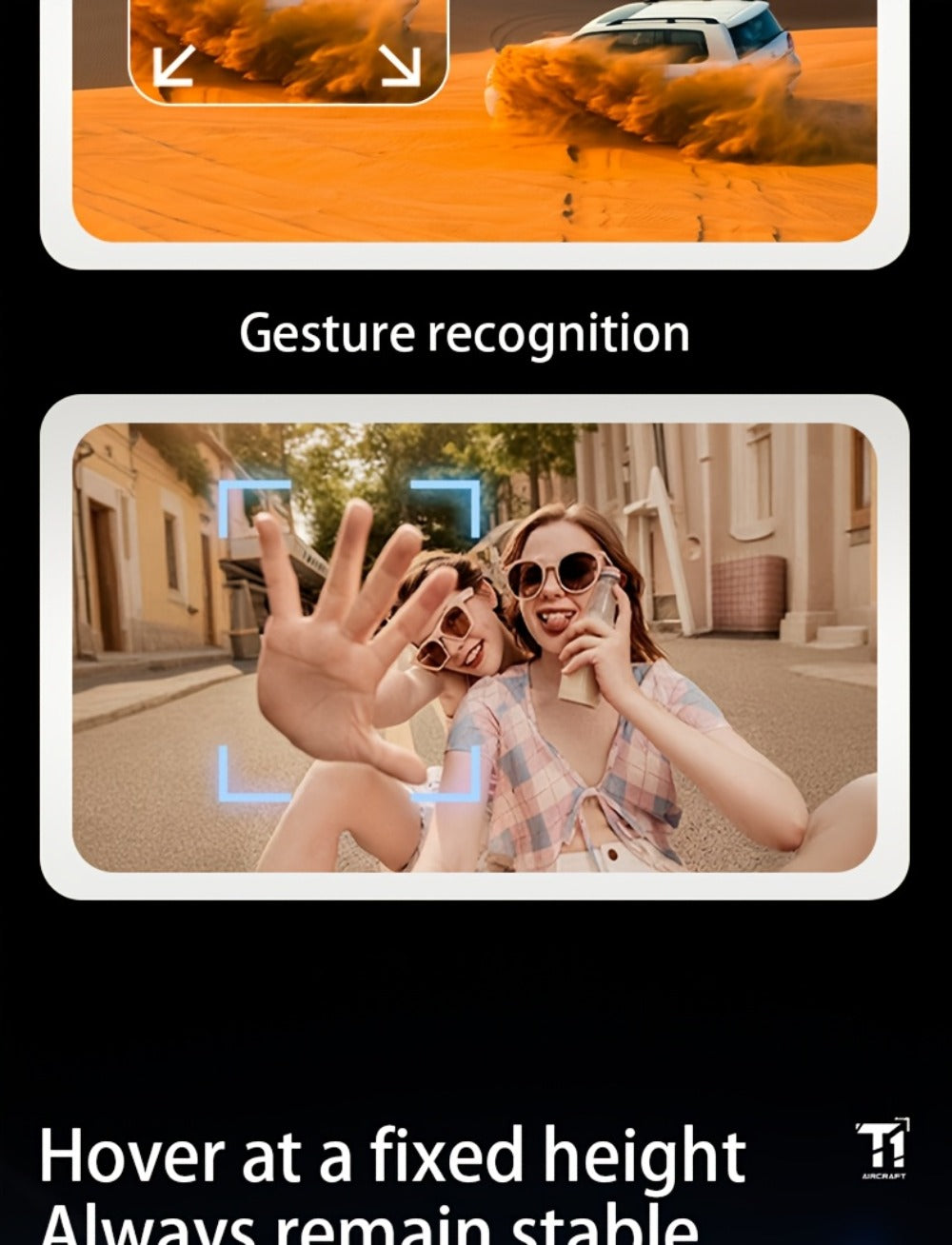 180° Rotating Dual Camera Drone Optical Flow Positioning Gyroscope Stabilization 360° Roll One-Button Takeoff Landing Calibration | Beginner Adult RC Quadcopter Gift for Kids Boys Girls