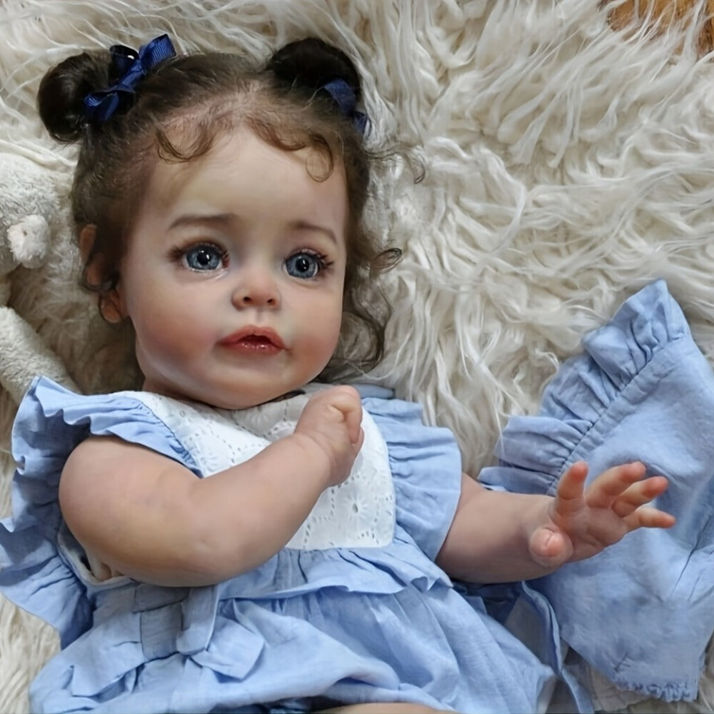 20-Inch Reborn Baby Doll with Implanted Eyelashes and Painted Details
