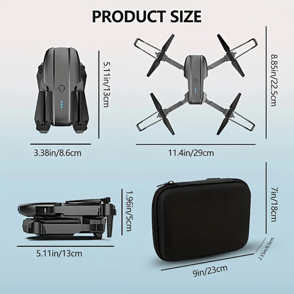 8K Brushless Motor Drone Obstacle Avoidance 2026 Upgraded Foldable Quadcopter 2 Batteries One-Button Return USB Charging Repair Tools | Beginner Adult RC Drone Gift for Kids Boys Girls