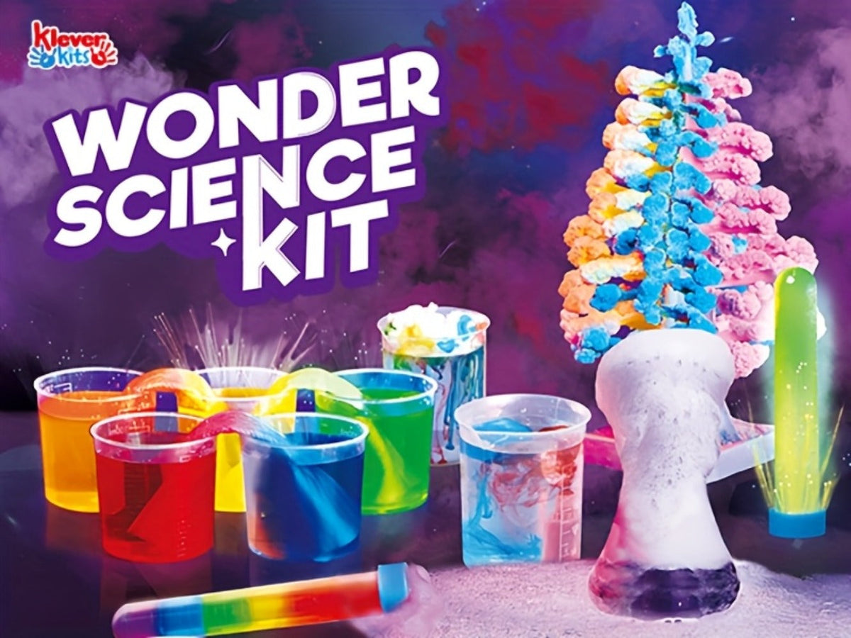 STEM Science Kit for Kids 50+ Experiments — Crystal Tree Growing Kit, Lava Lamp, Volcano Chemistry Set, Educational Science Toy Gift for Boys Girls Ages 6-12, Birthday Christmas Homeschool