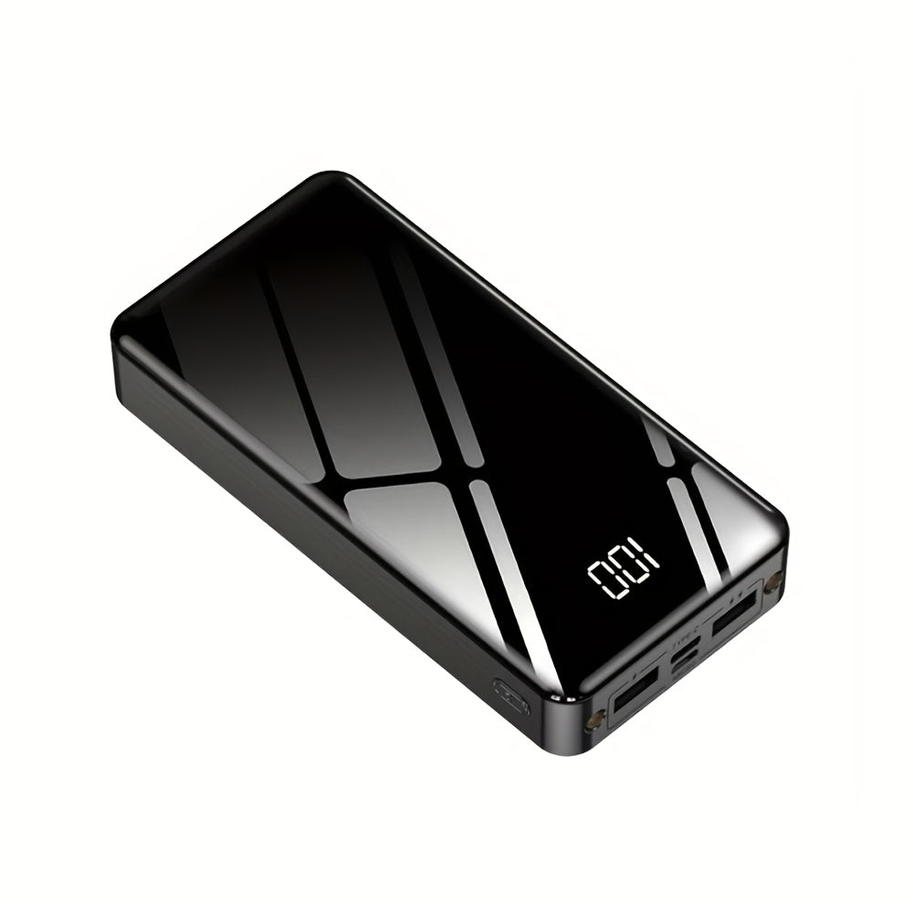 50000mAh Power Bank 22.5W Two-Way Fast Charging – Smart Digital Display LED Camping Light Large Capacity Portable Battery Pack for iPhone Android Tablet Outdoor Travel Emergency