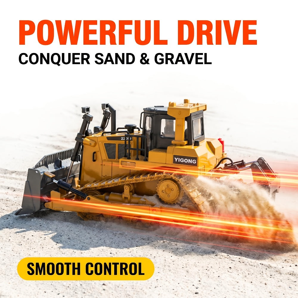 RC Construction Vehicle Set, 11-Channel 2.4GHz 2-in-1 & 4-in-1