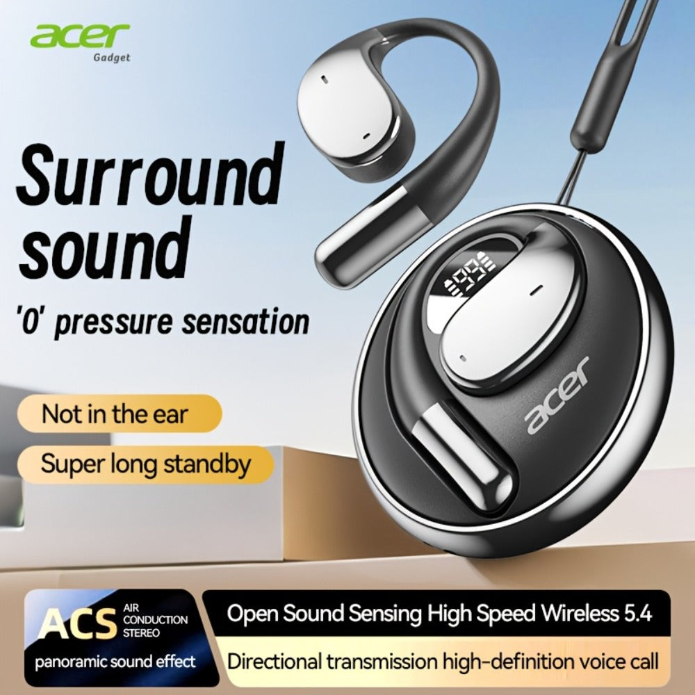 Acer TWS In-Ear Earbuds Noise Canceling Touch Control Sports Wireless Headphones Long Battery Life Lightweight for Running Workout Calls Compatible with Phone Tablet Valentine Gift