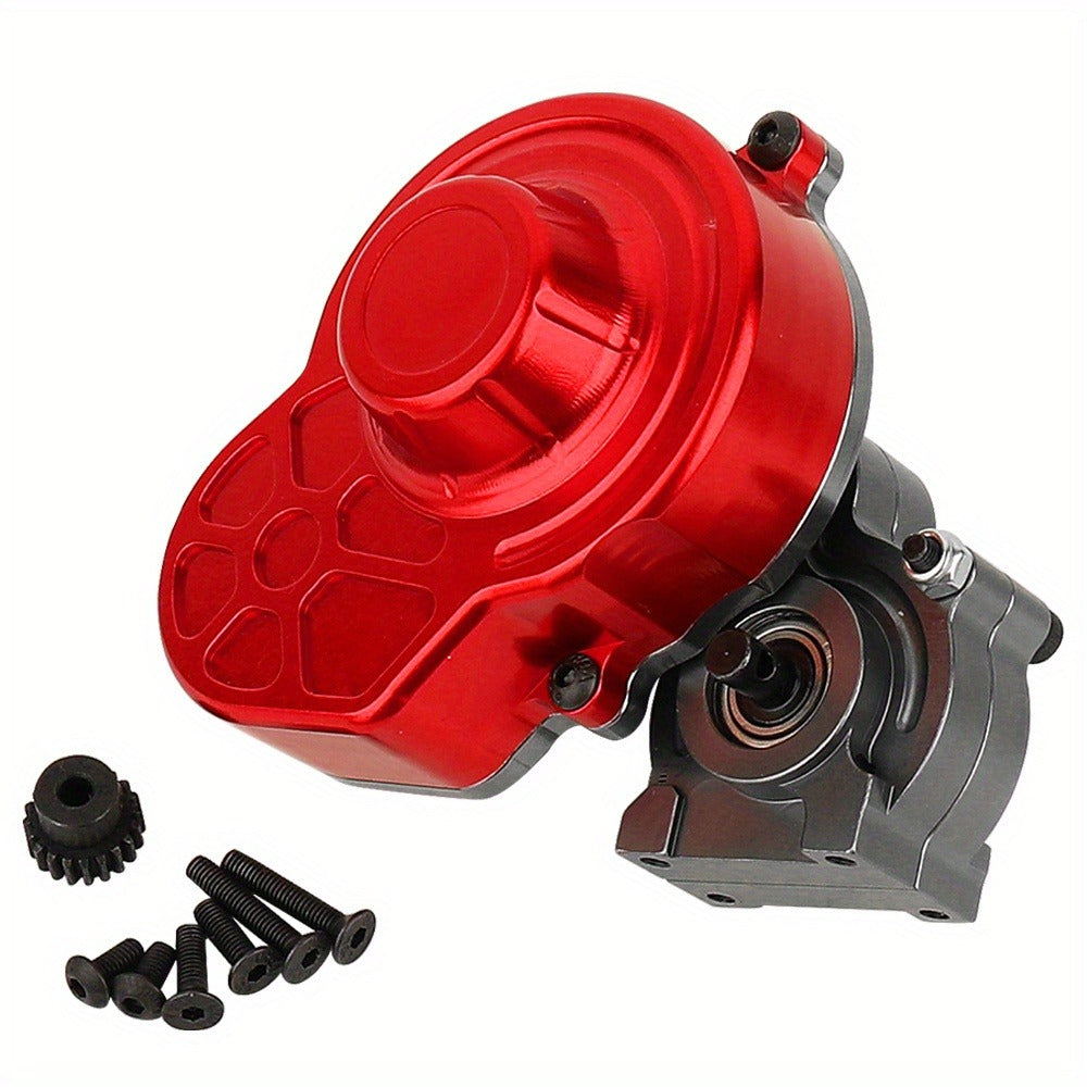 LCG Metal Gearbox with Motor Gears for 1/10 RC Crawler, SCX10/WRAITH