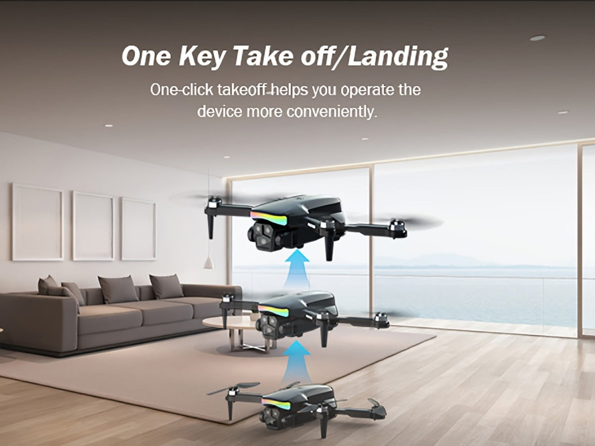 LCD Screen Drone Dual Cameras Brushless Motor Foldable RC Quadcopter Altitude Hold 3D Flips Headless Mode One-Key Takeoff Landing 32G SD Card | Beginner Adult Drone Gift for Kids Boys Girls