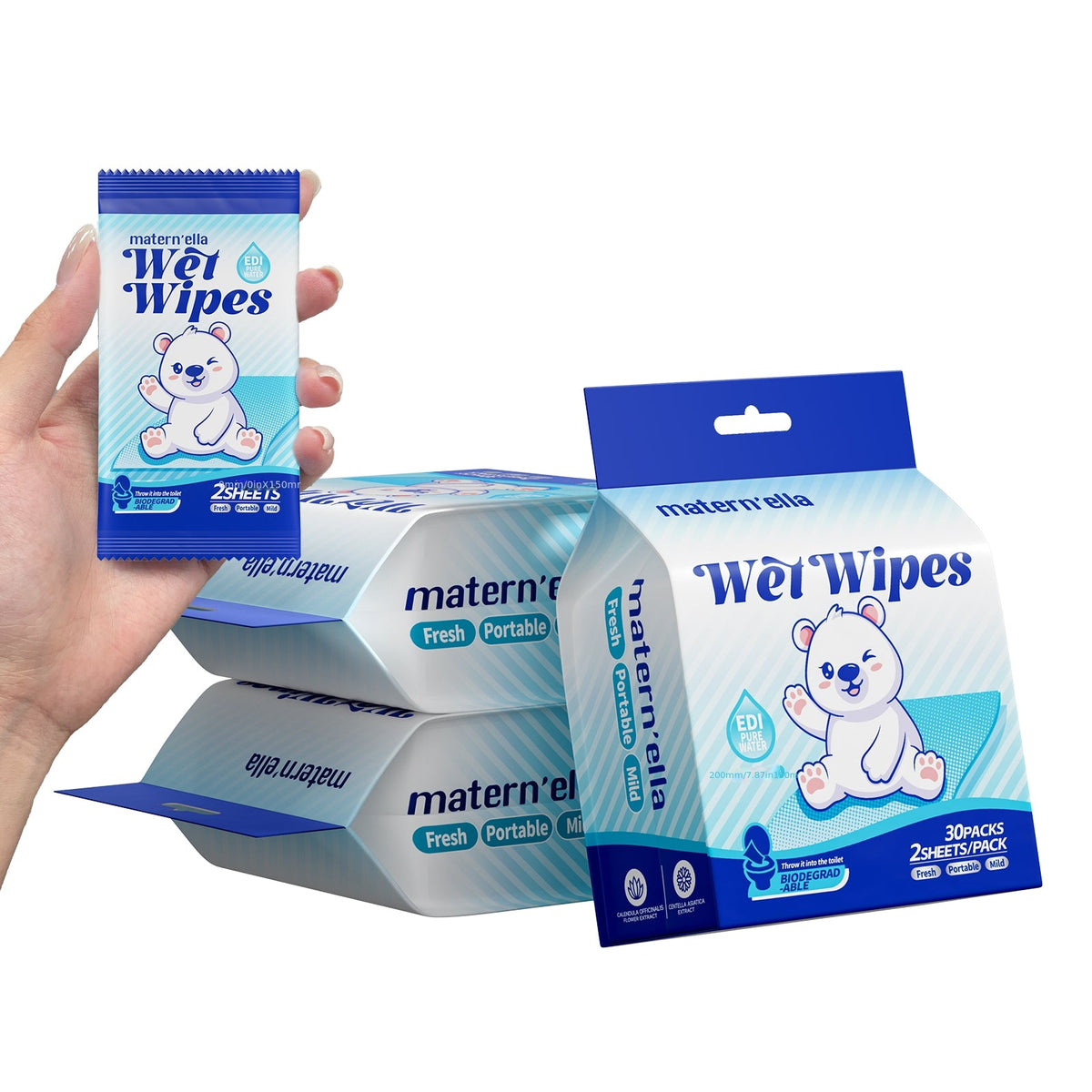 Flushable Wet Wipes for Adults with Probiotics – Plant-Based Fibers, Fragrance Free, Sewer Safe, Soft & Thick Disposable Butt Wipes, Travel & Camping Must-Have, for Incontinence & Personal Care (3/5/6/8 Packs)