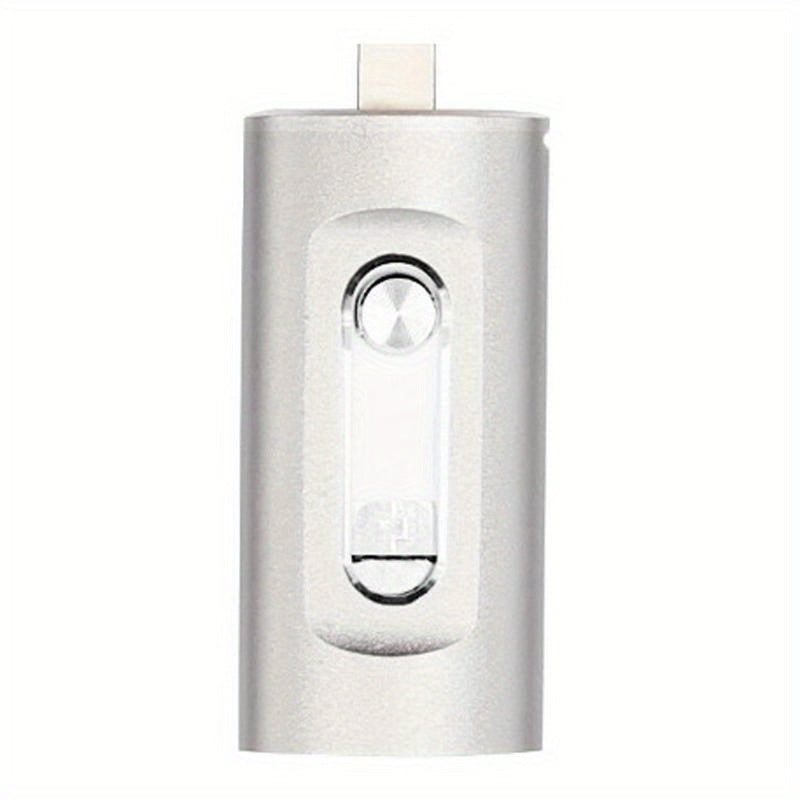 4-in-1 USB 3.0 Flash Drive 128GB 256GB for iPhone, Android, USB-C & PC – Ultra-Fast Data Transfer Thumb Drive Photo Stick Memory Stick with Lightning, Type-C, USB-A & Micro USB Ports