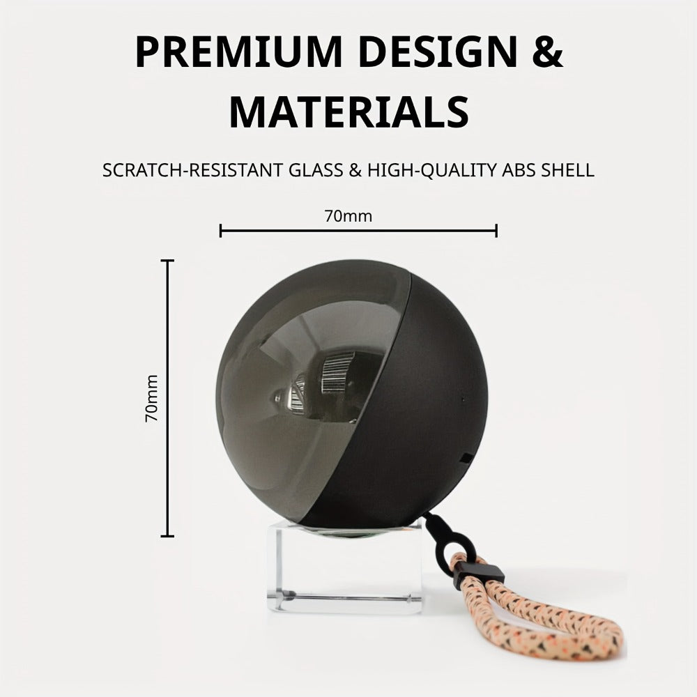 Crystal Ball Video Player Gift 2.7 Inch LED Light-Up Digital Sphere - Upload Your Own Videos & Photos, Personalized Keepsake for Anniversary Birthday Wedding Valentine Christmas, 3 Colors