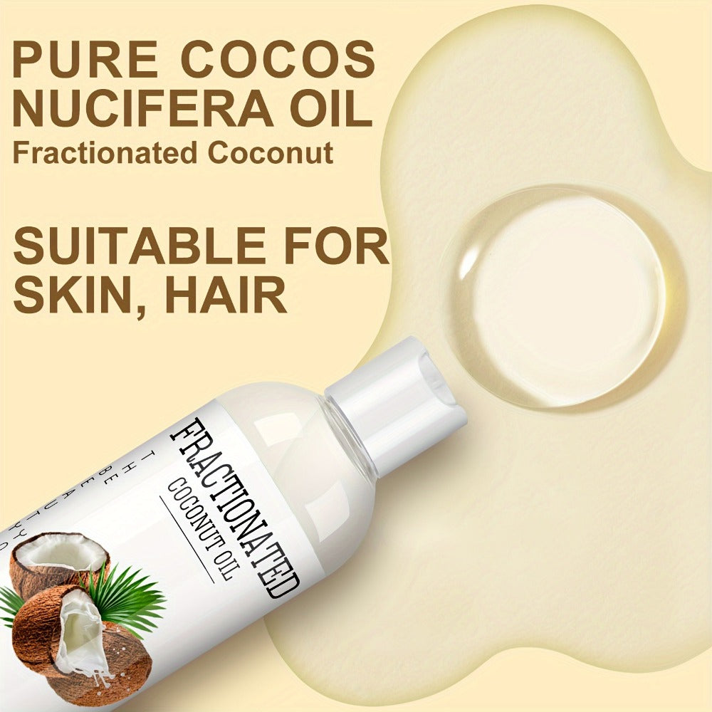 Fractionated Coconut Oil 2-Pack 7.5 fl oz Each — 100% Pure Carrier Oil for Massage, Hair & Body, Lightweight Moisturizing Body Oil, Vegan Fragrance-Free Formula, All Skin Types, Unisex Skincare