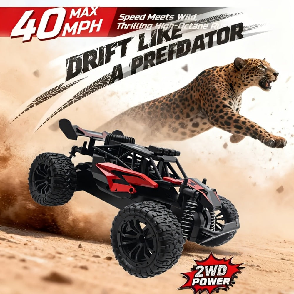 1:18 Alloy RC Monster Truck, 33 km/h with LED Lights and 2.4 GHz Control