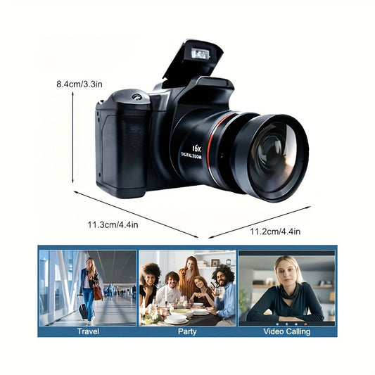1080P Mini Digital Camera with 2.4-Inch LCD, 16X Digital Zoom & 32GB Card