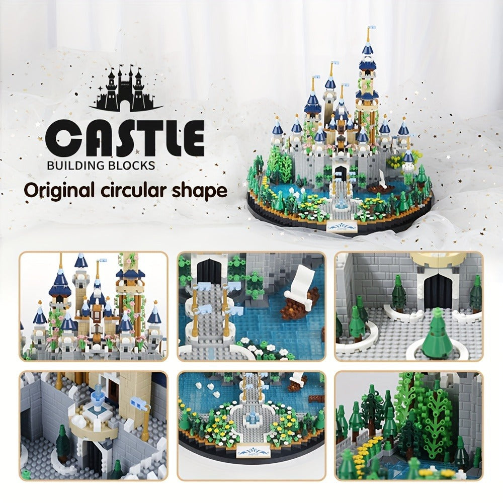 Princess Castle Building Blocks 3600 Pcs, Fairytale Palace Micro Brick Kit for Ages 8+