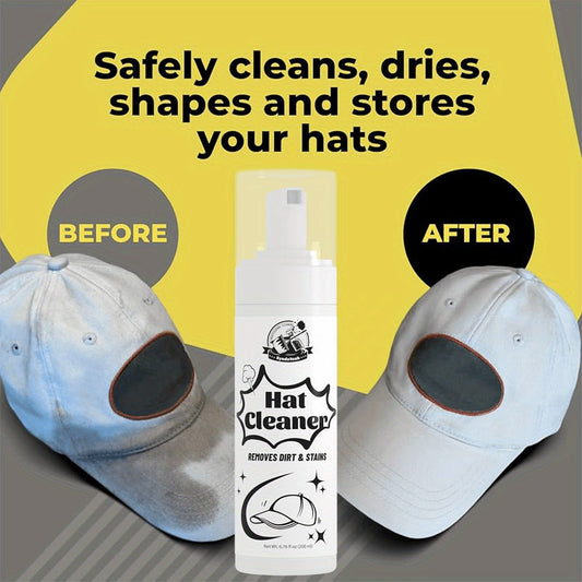 Hat Cleaner Foam Spray, 200 mL for Spot Cleaning, Single or 2-, 3- & 5-Packs