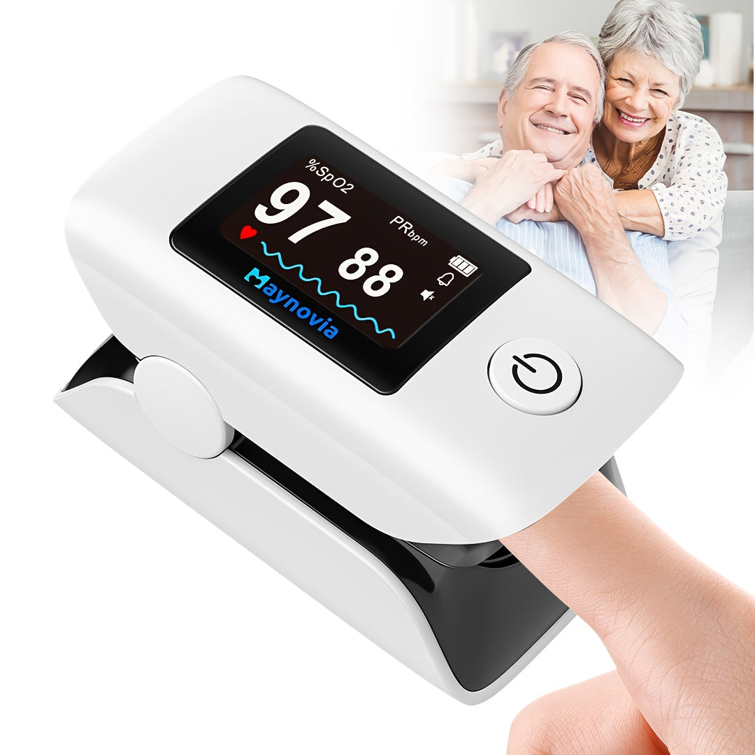 Blood Pressure Monitor Wrist Cuff with Oximeter Fingertip – Digital BP Machine Home Use, 120 Memory, Portable Case & Battery Included, Fully Automatic Hypertension Tracker