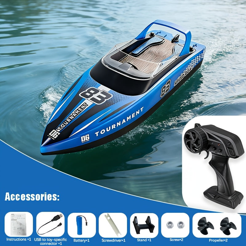 25 km/h RC Speedboat with Self-Righting and Night Light