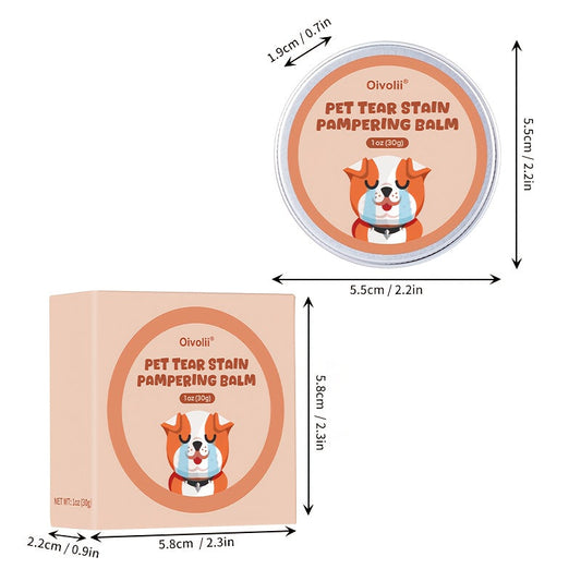 Pet Tear Stain Remover Balm for Dogs & Cats, 30 g Grooming Care