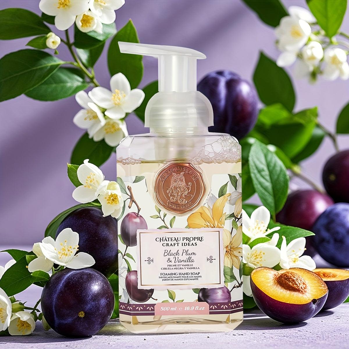 Foaming Hand Soap 500ml Moisturizing Gentle Foam Soap 8 Scents Vanilla Coconut Citrus Floral Fruity Deeply Hydrating Soft Hands All Skin Types Bathroom Kitchen Bedroom Office 1PC 2PCS Value Pack