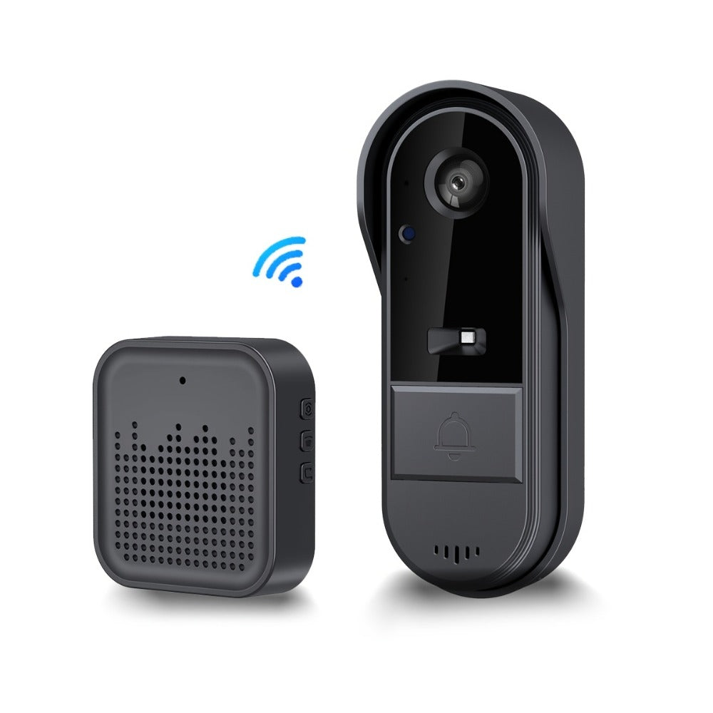 Tuya Smart WiFi Doorbell Camera with Voice Changer – HD Night Vision, Two-Way Intercom, Rechargeable Battery, SD Card Local Storage, Remote Viewing, Home Security Wireless Doorbell, Single or 2-Pack