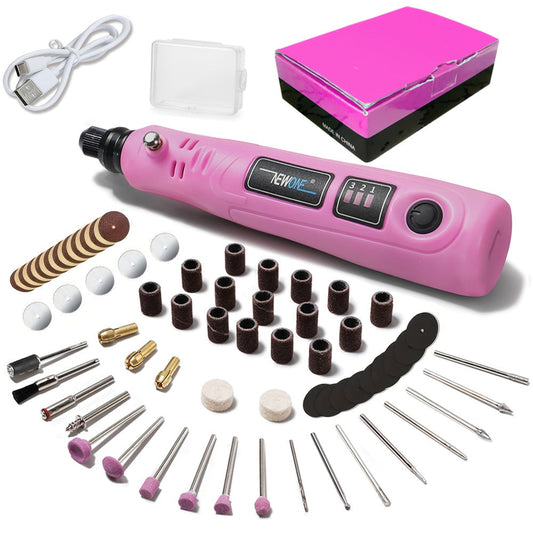 Cordless Rotary Tool Kit, 3.6V USB Charging with 3 Speeds for Crafts and DIY