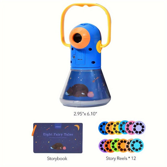 Kids Story Projector Torch with 12 Story Reels for Ages 3+