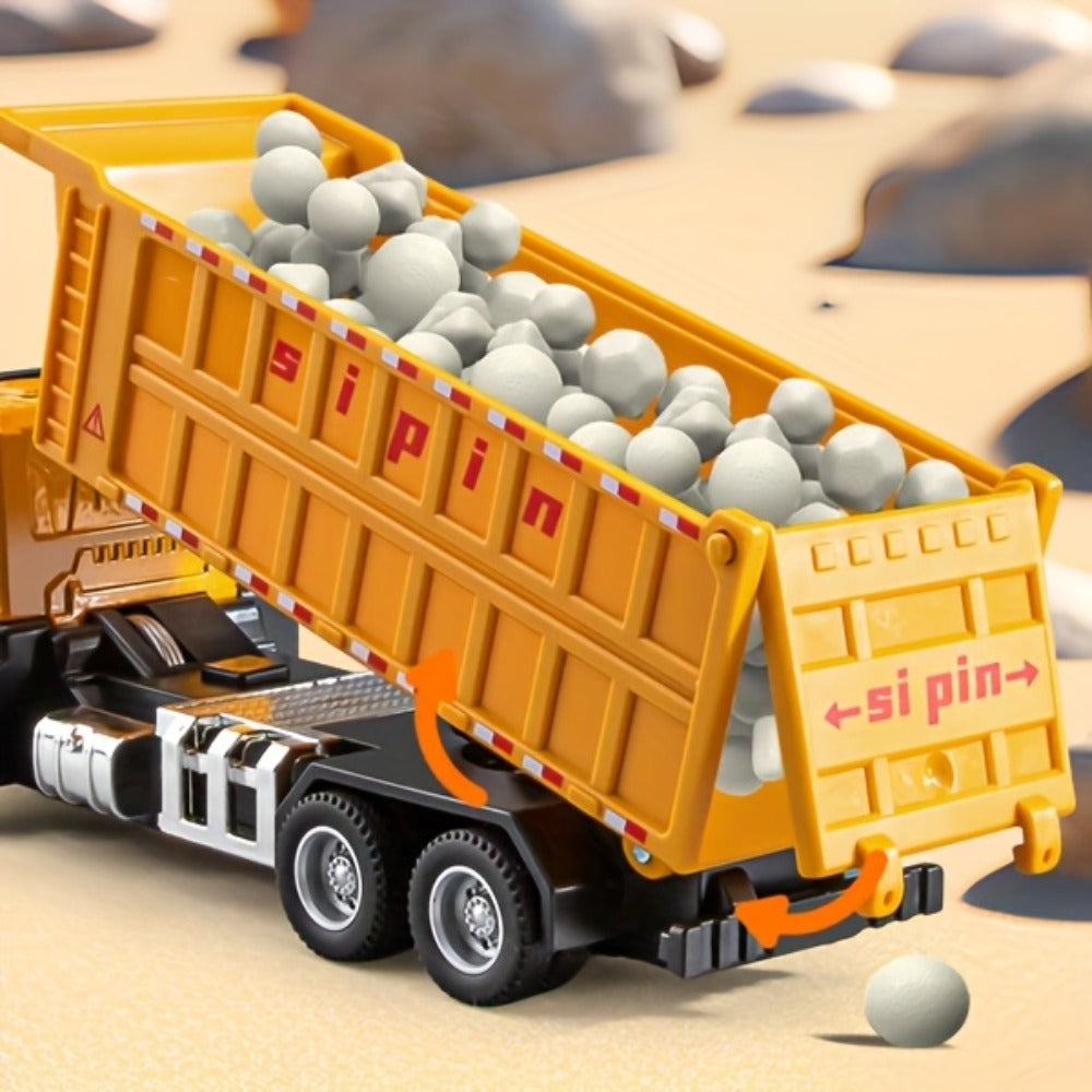 Construction Vehicle Toy Set with Excavator, Mixer, Dump Truck and Crane Options