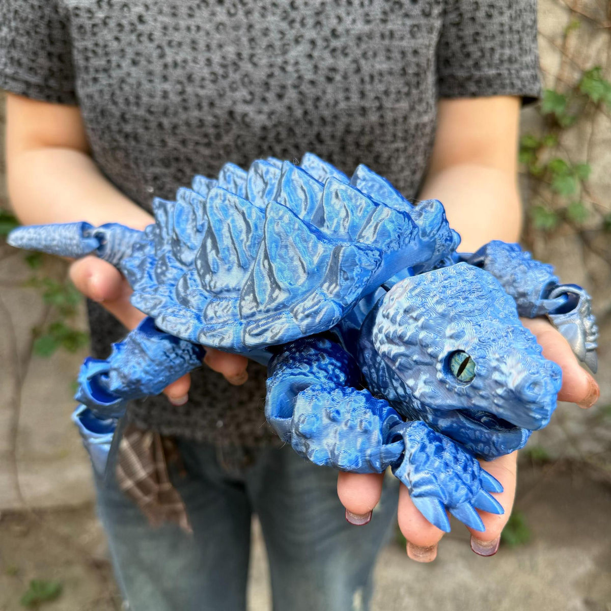 Articulated Crocodile & Turtle 3D Printed Figure – Large Flexible Movable Joints Poseable Animal Collectible, 8 Styles Random Color, Desk Decor Unique Gift for Kids Teens Adults Collectors