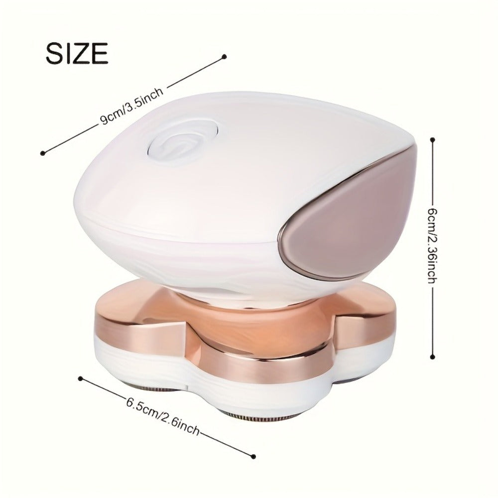 Electric Shaver for Women 4-in-1 – 360° Rotary USB Wet & Dry Full Body Hair Removal for Face, Bikini Line, Legs, Arms & Underarms, Portable Trimmer & Clipper Attachments Included