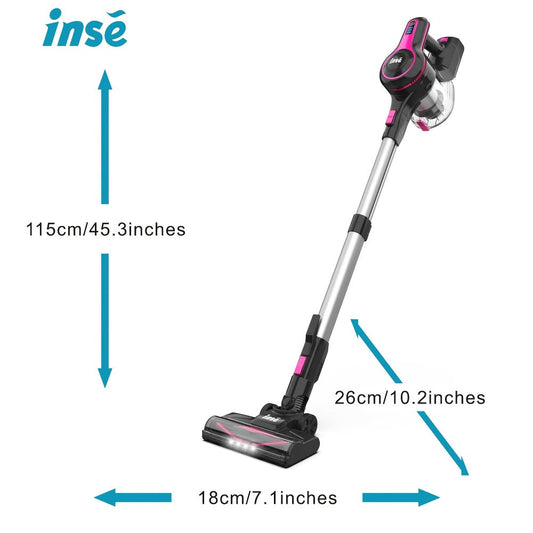 Vacuum Cleaner for Floors & Home with Color Options and Black Wired Model