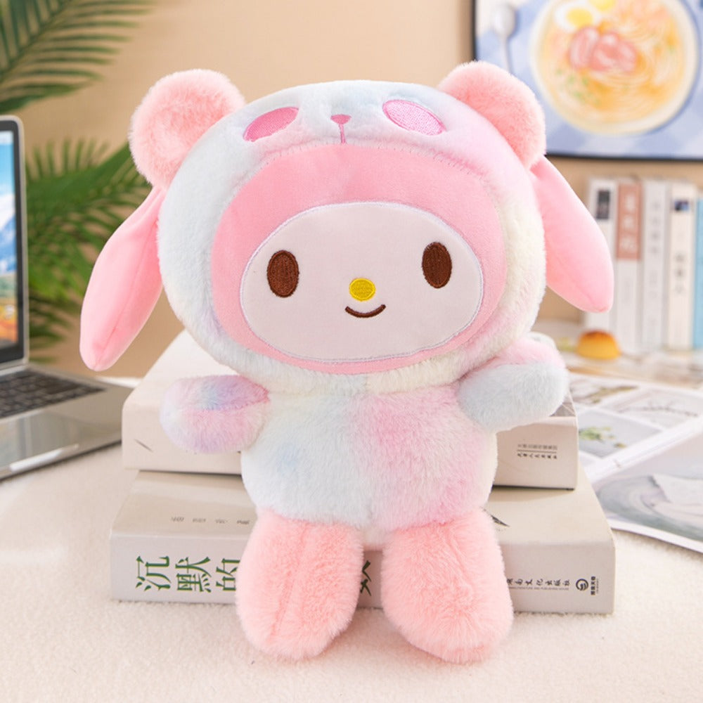 Tie-Dye Character Plush Toy with Four Selectable Styles for Display