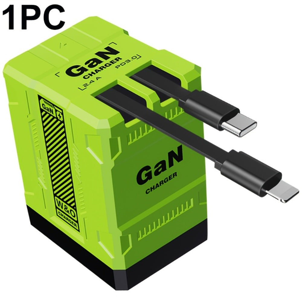 Built-In Cable USB-C Fast Charger 66W 120W – Integrated Type-C Cord 80cm 120cm PD 27W Charging Head for iPhone 17 16 15 14 13 12 Pro Max, Samsung Galaxy, Xiaomi Android, 1pc or 2pcs Set 6 Colors