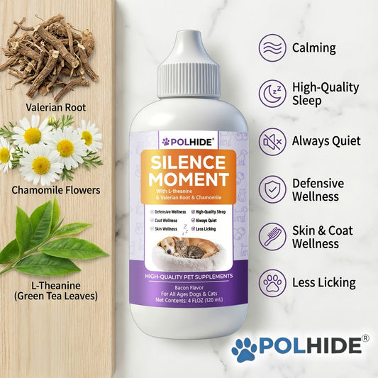 Pet Calming Liquid Supplement, 4 fl oz, Bacon Flavor