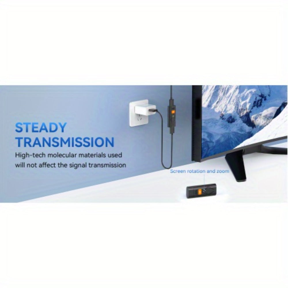 AirPlay Miracast Screen Mirroring Dongle 1080P - Wireless HDMI Display Adapter for iPhone Android Mac Windows PC to TV Projector, 5GHz WiFi, Plug and Play, No App Required, DLNA Streaming Stick